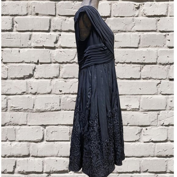 🌹🌹 Adrianna Papell Matte Jersey & Taffeta Dress Size 14W NWT - Picture 3 of 9